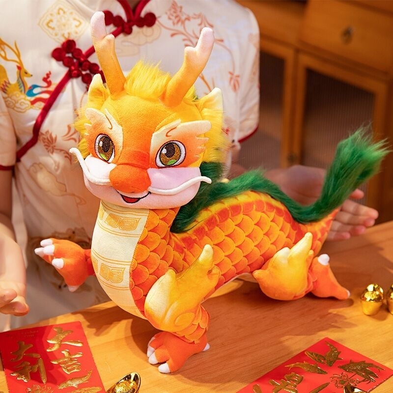 Popular Custom Chinese Dragon Year Hot Plush Stuffed Animal Plush Toy