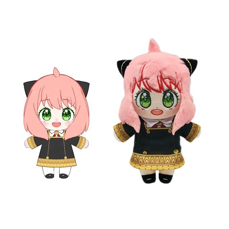 Custom Plush Fashionable Game Figure Anime Plushie Dolls With Removable Accessories Stuffed Toy