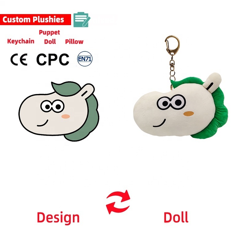 Hot Selling Custom Plush Keychain Stuffed Doll Toy Custom Plush Keychains Toys