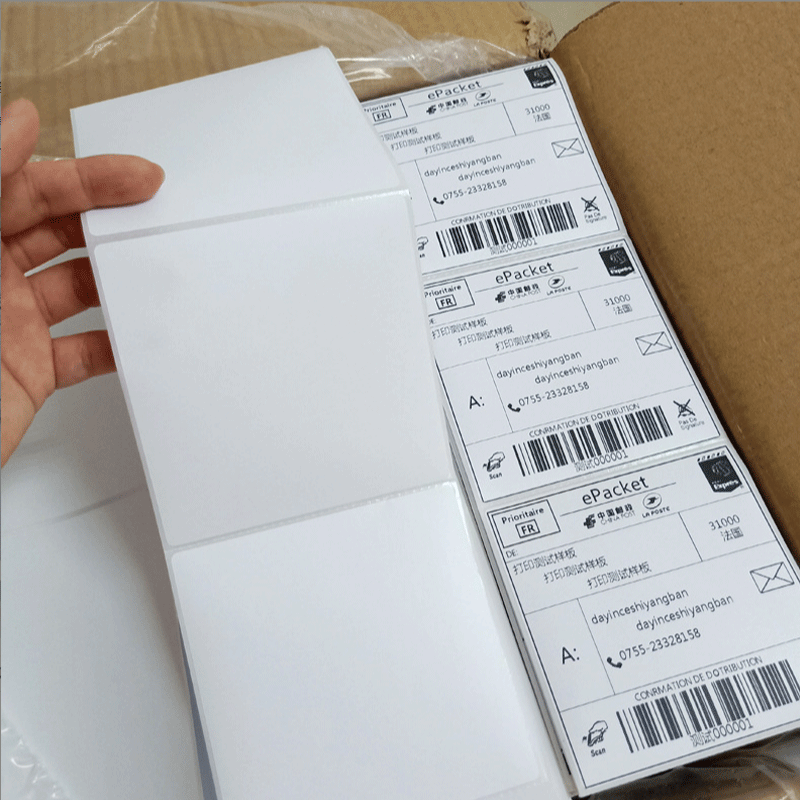 Customizable A6 thermal printer 500PCS waybill waterproof thermal transport label paper stickers thermal paper