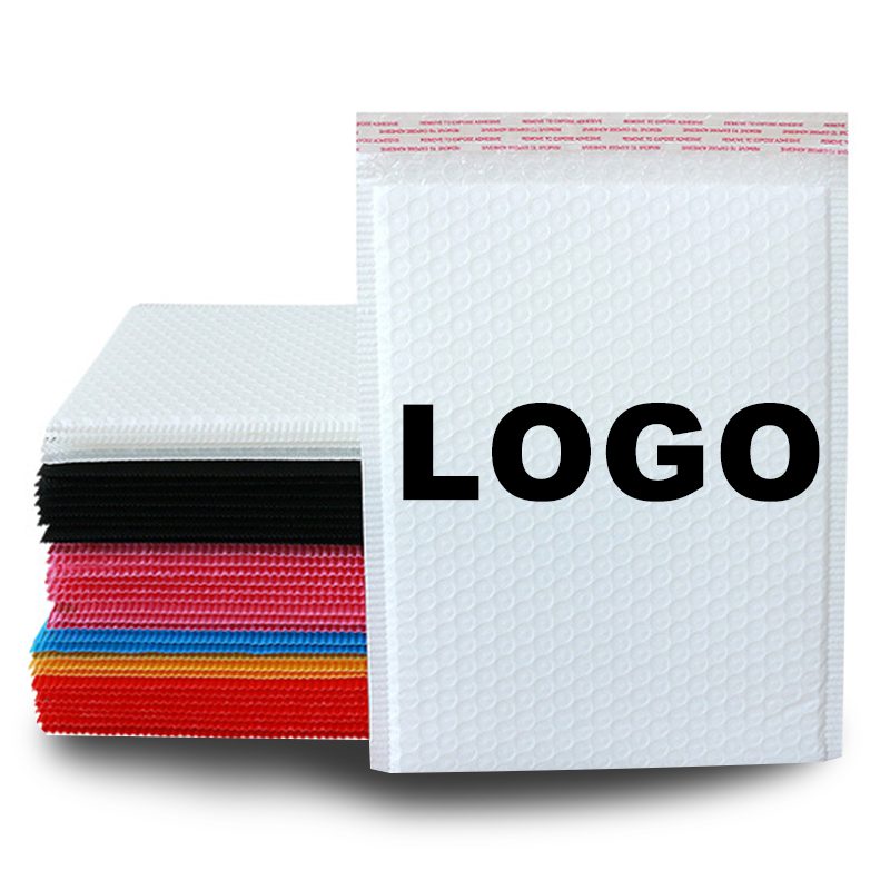 Cheap Personalized Logo Custom Print Compostable Pink Self Seal Mailing Shipping Packaging Poly Air Bubble bags Mailer Envelope