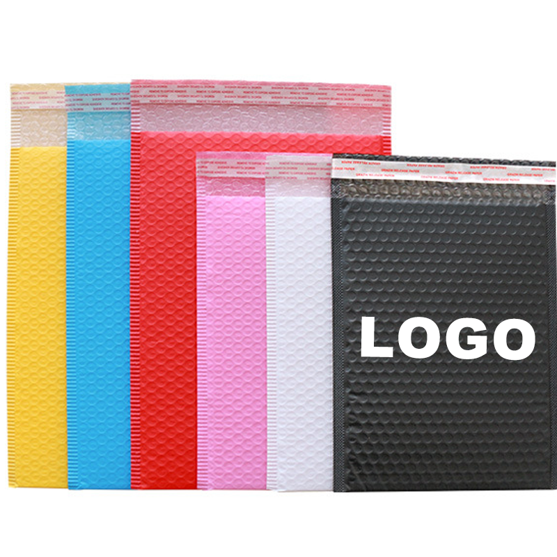 Cheap Personalized Logo Custom Print Compostable Pink Self Seal Mailing Shipping Packaging Poly Air Bubble bags Mailer Envelope