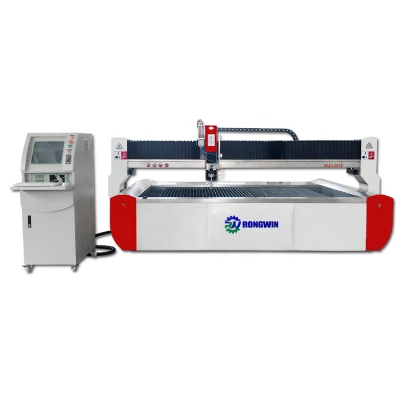 RONGWIN Water jet Cutter 3D Waterjet Cutting Machine With Flow Type Direct Drive Pump water jet machine