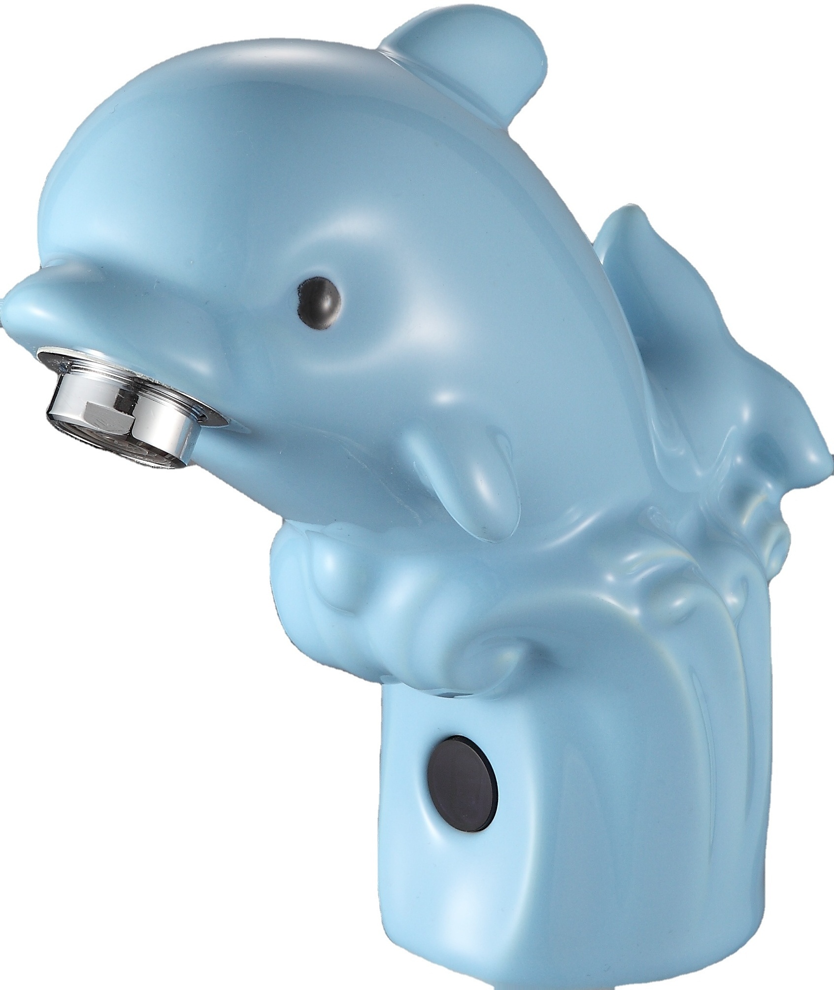 Cute Dolphin Blue Children ceramic cute Cartoon automatic sensor faucet Kindergarten bathroom Safety  Washbasin