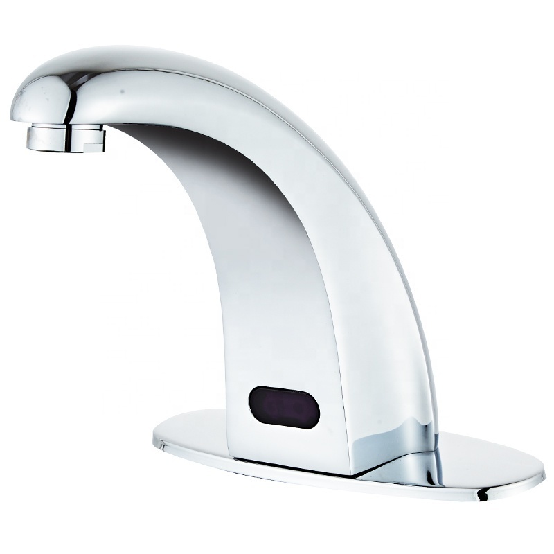 Faucet Sensor Bathroom Automatic Hands Touch Free Water Saving Inductive Electric Water Tap Battery Power Basin Faucets