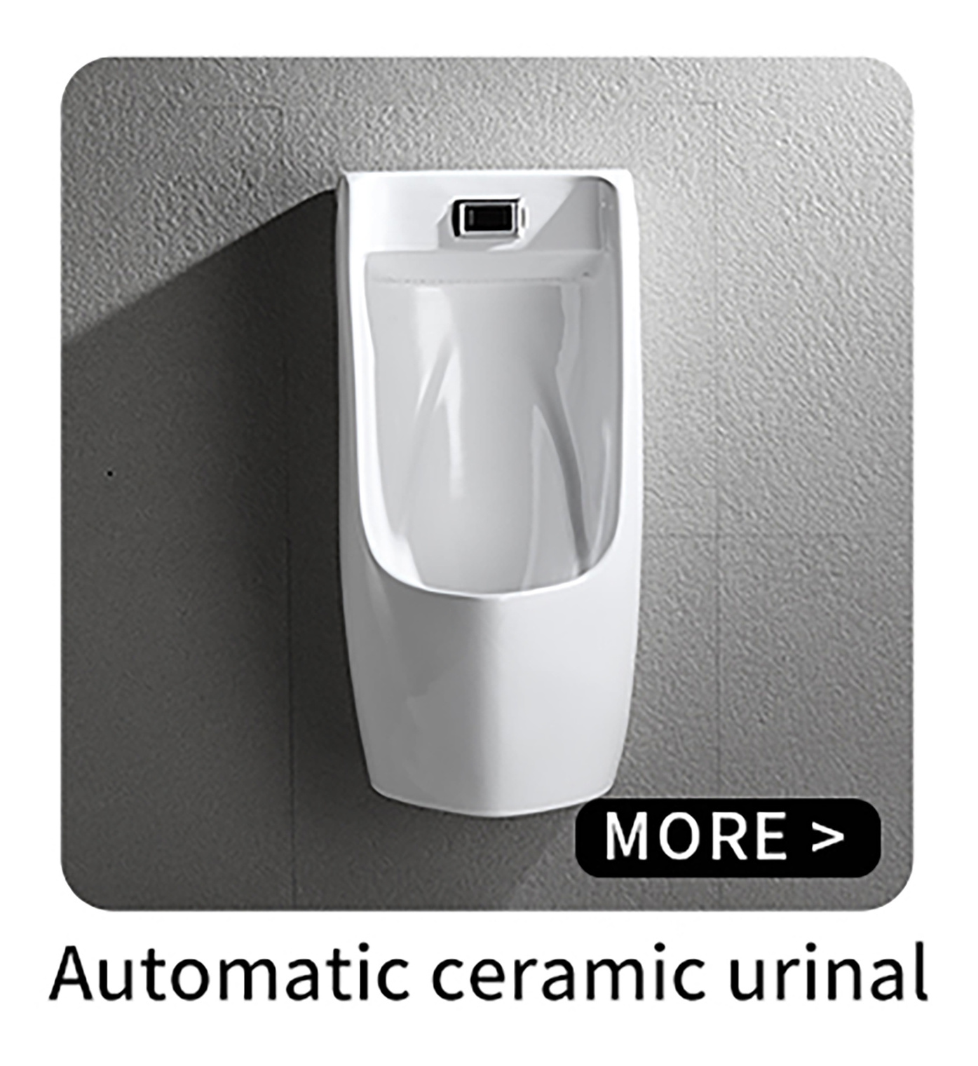 Rongwo Commercial Touchless Bathroom Toilet Wall Mount Concealed Water Saving Sensor Urinal Flusher