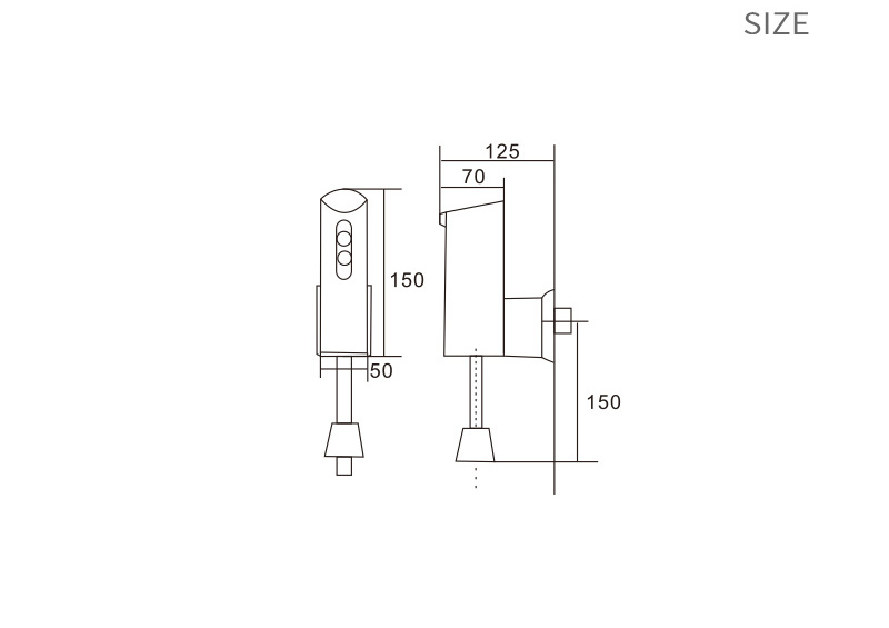 Commercial Touchless Bathroom Toilet Wall Mount Concealed Water Saving Sensor Urinal Flusher