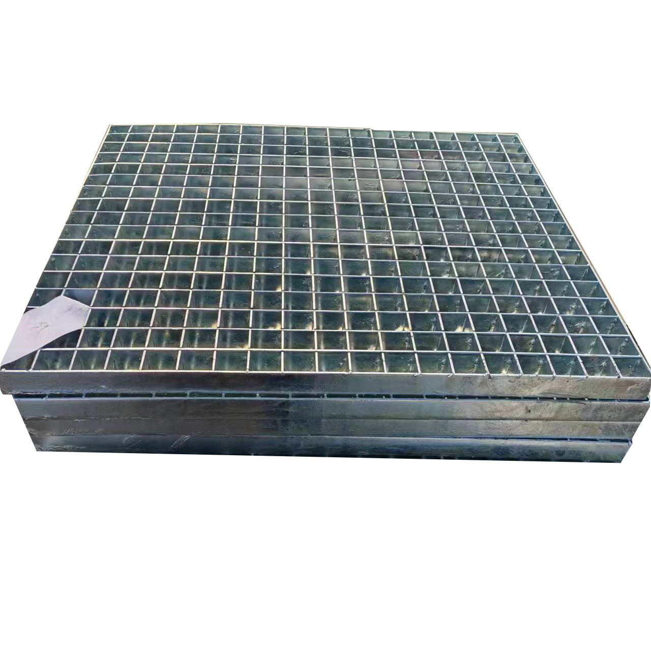 Heavy duty galvanized steel grating for trailer gangway deck floor