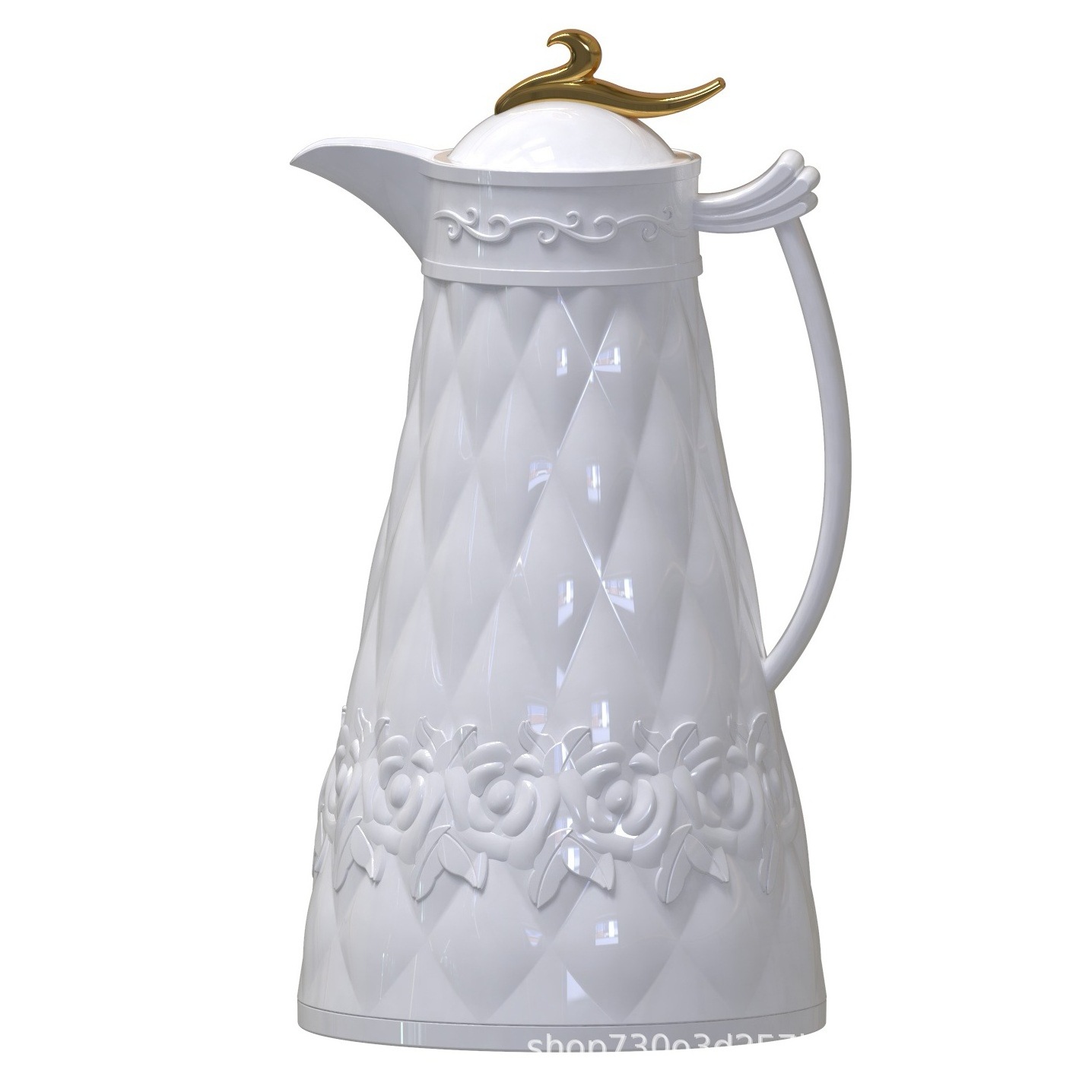 feature Arabic 800ml white Thermal Coffee Carafe Water jugs Glass Inner coffee pot thermos and Arabic Pot