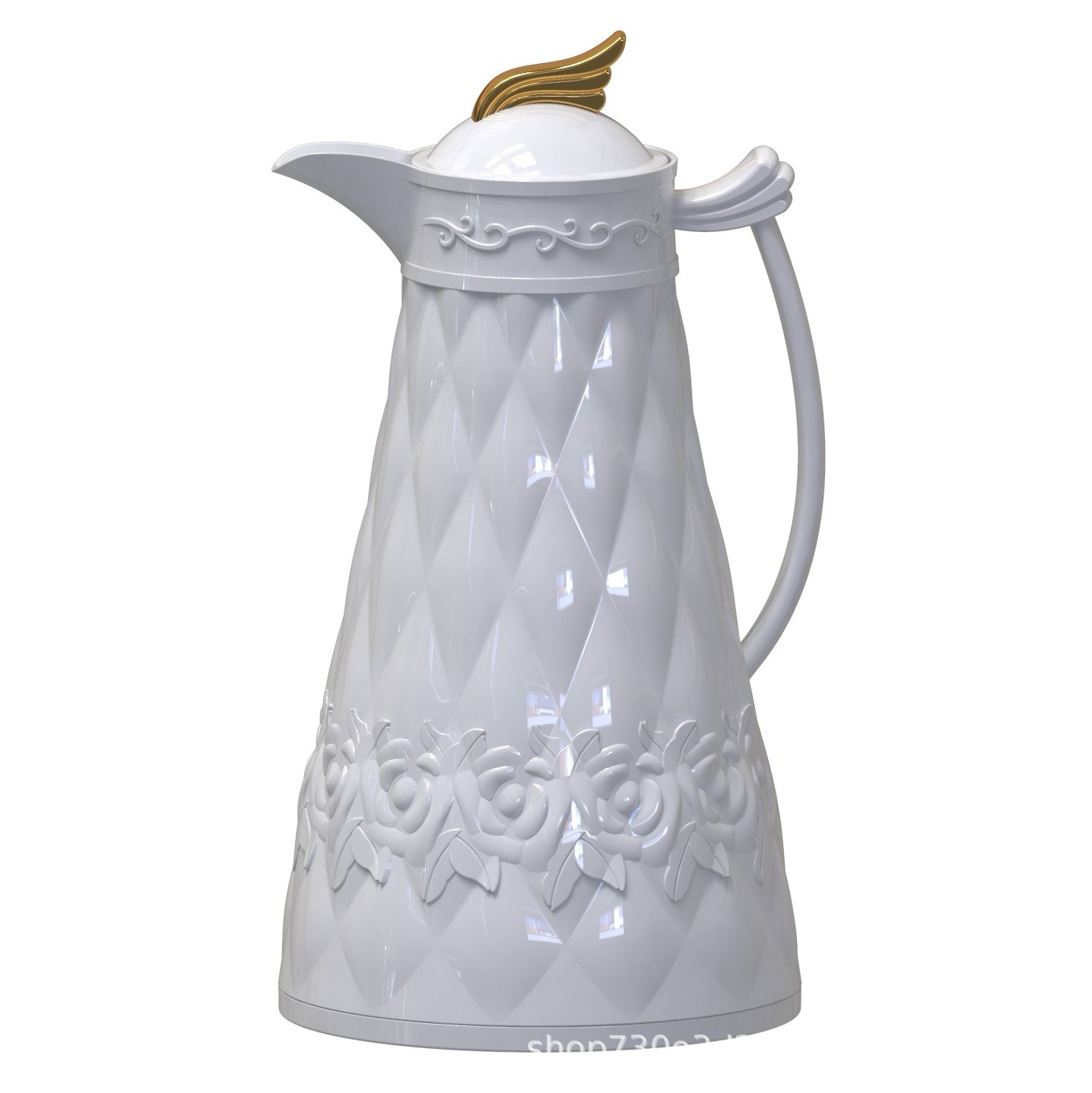 feature Arabic 800ml white Thermal Coffee Carafe Water jugs Glass Inner coffee pot thermos and Arabic Pot