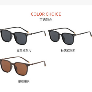 2023 New Fashion TR Minimalist Polarized Eye Glasses For Men Cross-border European And American Retro Sunglasses