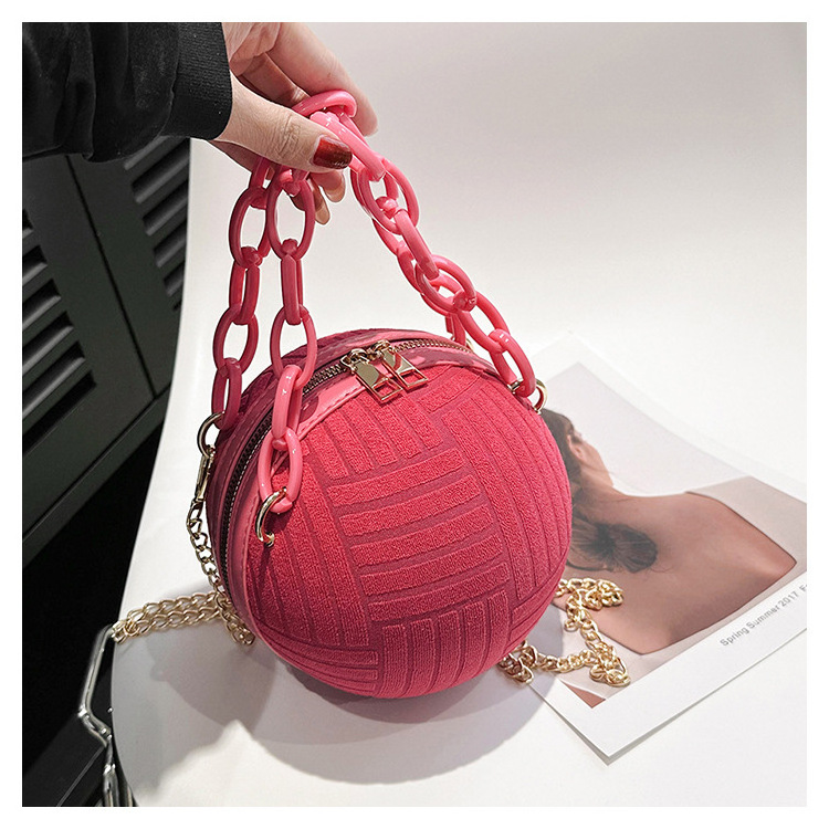 2024 Fashion Ladies Round Ball Women's Bags Brands Wholesale Bags For Women Brands Wholesale Designer First Class Designer Bags