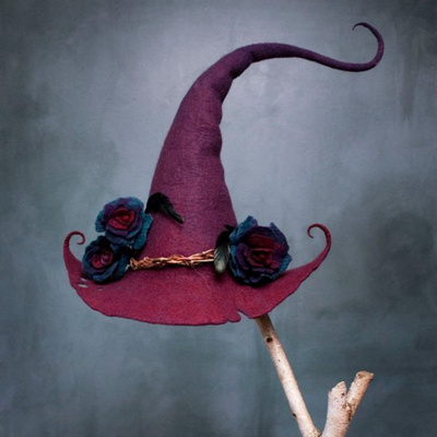 Halloween Party Felt Witch Caps Top Hats Witch Hat Design Halloween Decoration Felt Wizard Custom Design Hats