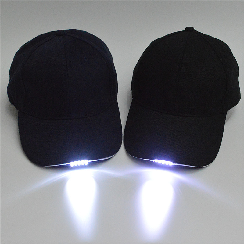 Safe high quality adjustable led light baseball hat