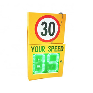 China Solar Traffic Flashing Warning Led Car Swing Meter Limit Detector Remove Sign Speed Control Radar Display Signs