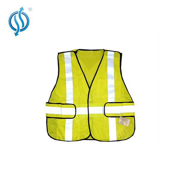 EN471 Standard Certified Red Reflective Safety Vest with Customizable Logo