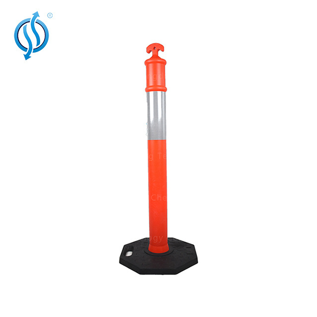 Traffic Control Barrier T Posts Roadway Security Warning Delineator Bollard for Driveway for Sale