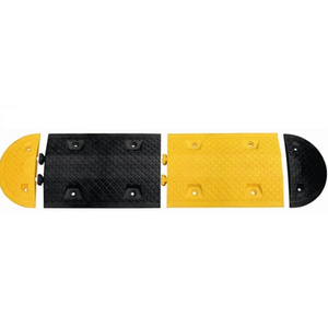 Rubber magnetic door stop 500*350*40mm Yellow/Black speed bump Traffic Rubber Speed Hump