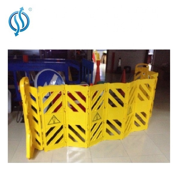 plastic scissor expandable barrier cross tube fence retractable barrier factory price