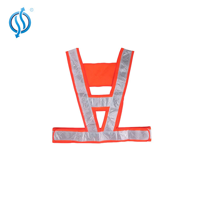 High visibility reflective safety vest