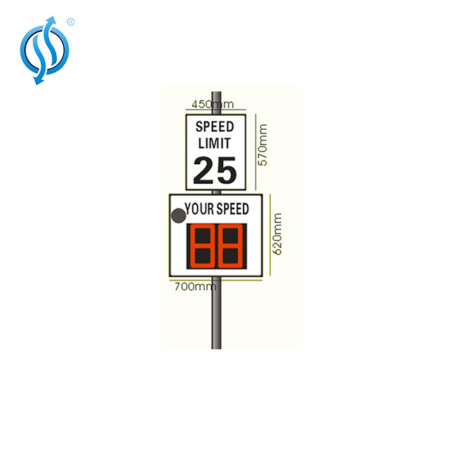 Car Swing Meter Powered Traffic Feedback Signs Display Led Solar Radar Limit Your Speed Sign