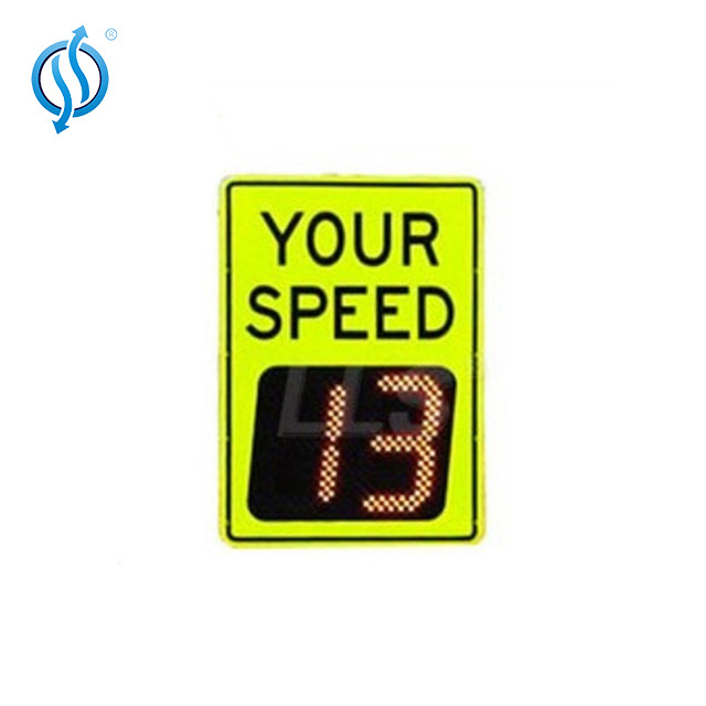 Car Swing Meter Powered Traffic Feedback Signs Display Led Solar Radar Limit Your Speed Sign