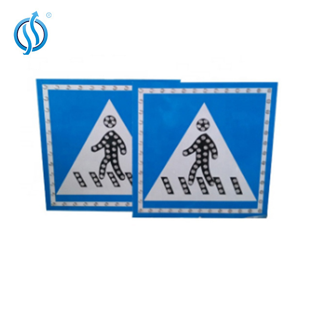 Roadway solar traffic safety construction flashing crosswalk road pedestrian signal led lighted arrow sign board signage