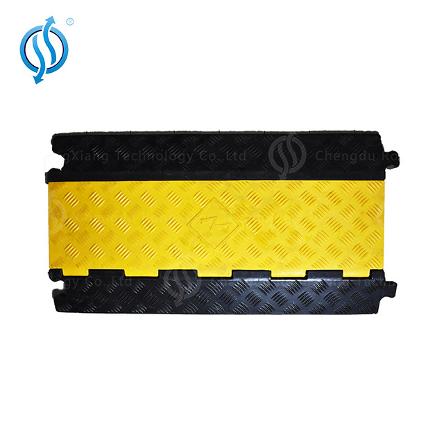 Door cable protector traffic road speed bump road rubber curb ramps