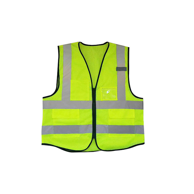 Hi Vis yellow black green orange red blue reflective construction security safety vest workwear jacket