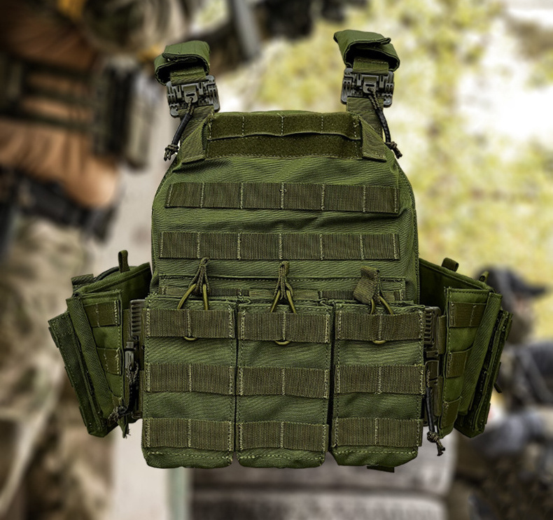 Customized Tactical Equipment MOLLE Tactical Vest Green Camouflage Tactical Protective Vests