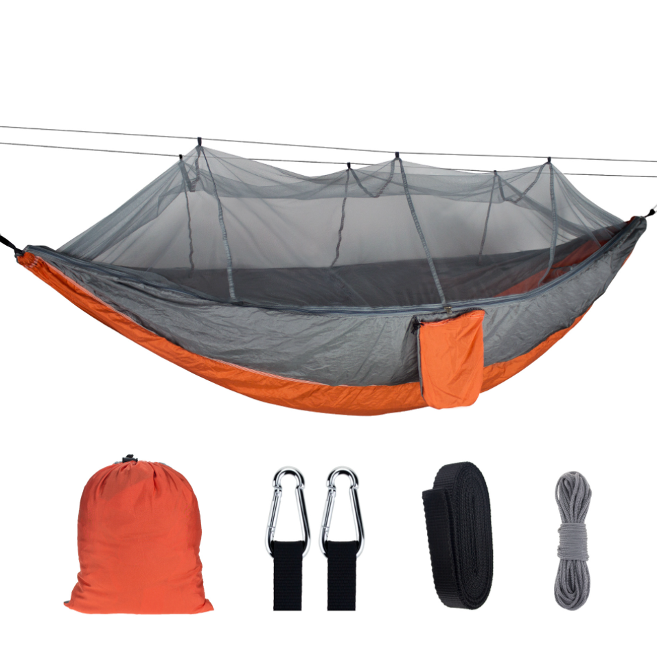 Fast Delivery Custom Double And Single Travel Lightweight Camping Hammock Outdoors