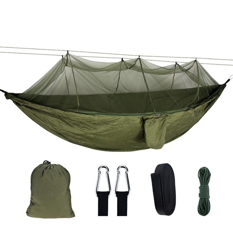 Fast Delivery Custom Double And Single Travel Lightweight Camping Hammock Outdoors