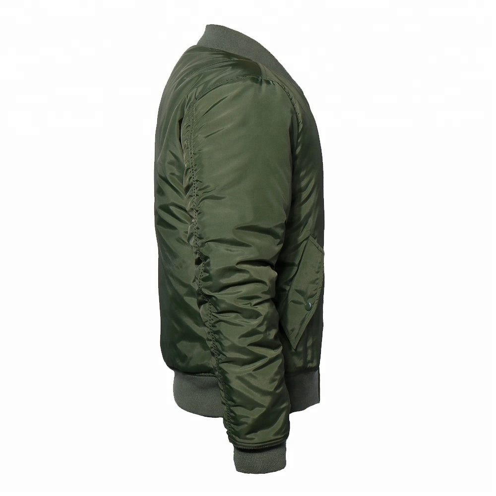 Men's  Flight Jacket With Zipper Light Weight Jacket Men Jacket Man