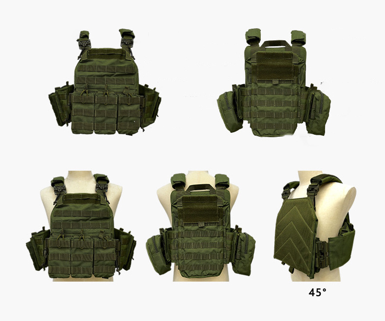 Customized Tactical Equipment MOLLE Tactical Vest Green Camouflage Tactical Protective Vests