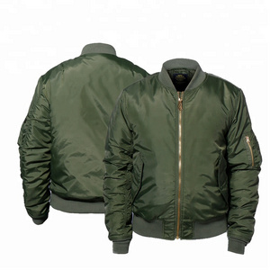 Men's  Flight Jacket With Zipper Light Weight Jacket Men Jacket Man