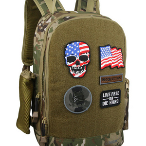 Wholesale Customized 600d Highly Durable Foldable  Camo Business School Bag  Hiking Travel Tactical Laptop Backpack