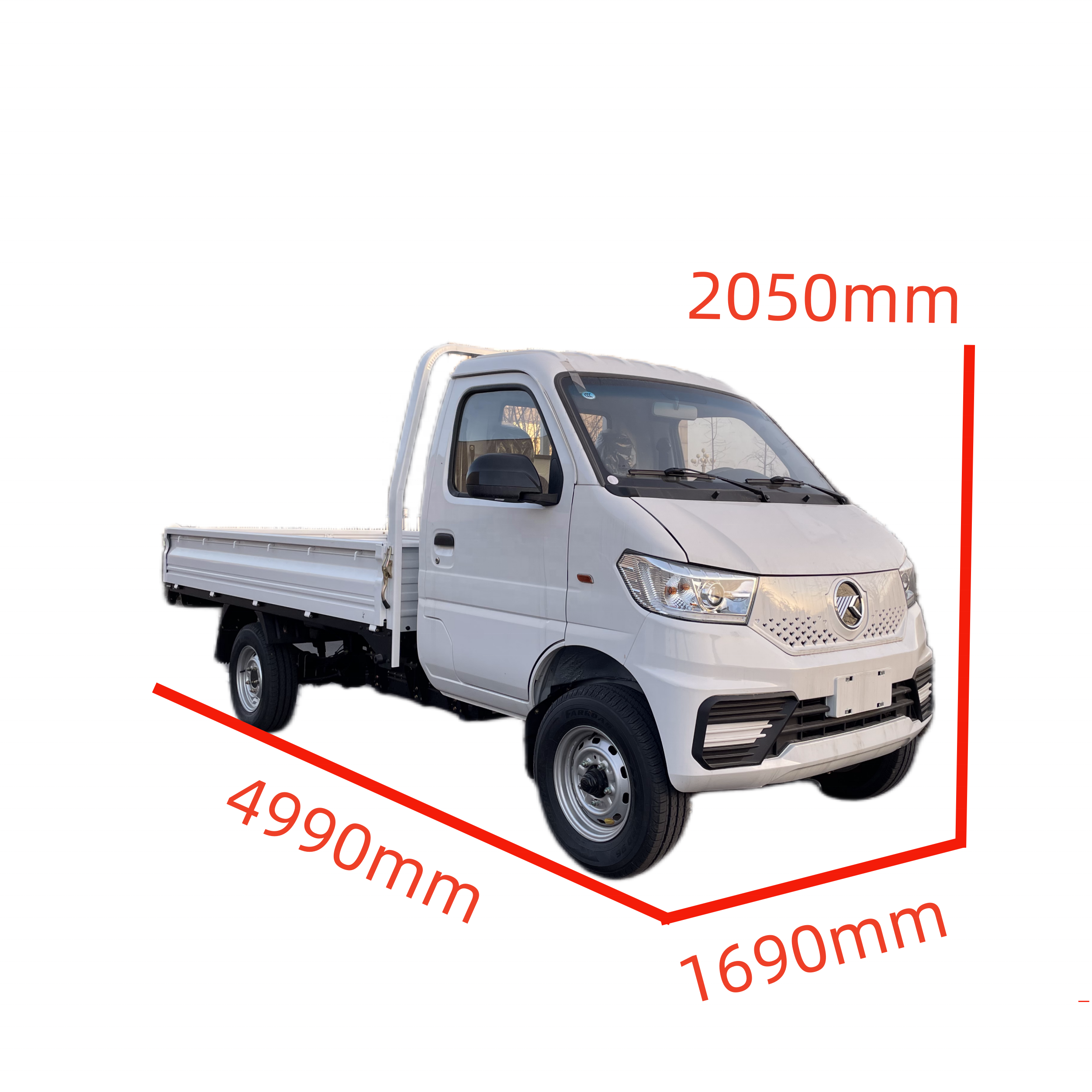 Official Store Cargo Electric Van 2 Tons Load Capacity Mini Pickup EV 2000kg Lorry Light Cargo Electric Truck