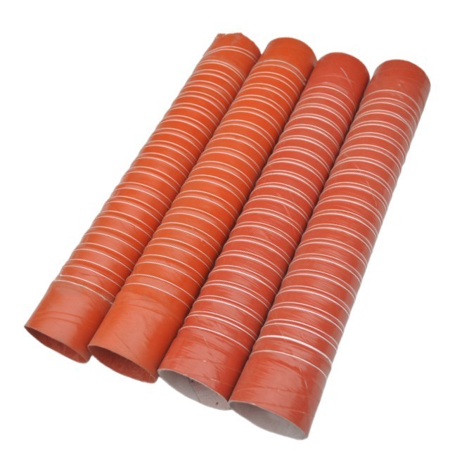 3 Inch Flexible Silicone Coated Fiberglass Brake Duct Hose 4m Length PE Material with Moulding Processing Service