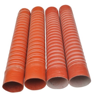 3 Inch Flexible Silicone Coated Fiberglass Brake Duct Hose 4m Length PE Material with Moulding Processing Service