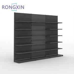 IN STOCK Heavy Duty Iron Metal Retail Shelf Display Supermarket Gondola Shelving Rack Shelves For Retail Store