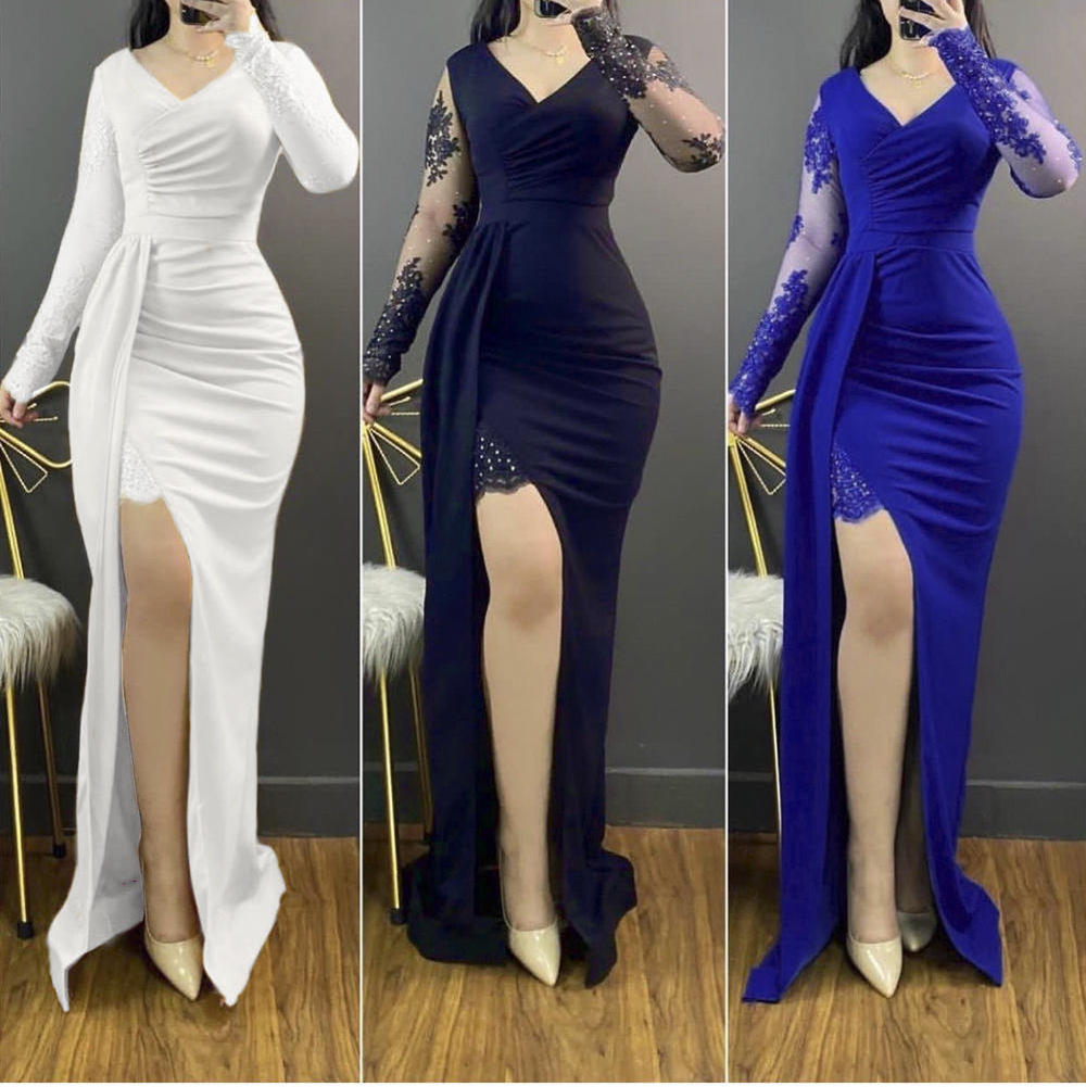 customized summer Lace Style High Quality Women Casual  Party Dresses In Turkey Istanbul Mermaid Evening sexy Dress