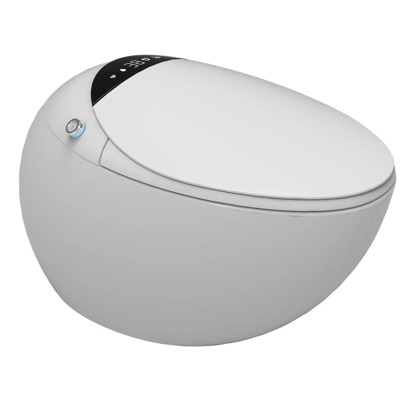 Luxury Style Sanitary Ware Ceramic Egg Shape Auto Sensor One Piece Smart Toilet Intelligent Toilet