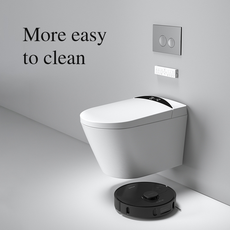 wc ceramic smart toilet seat intelligent floating wall mounted  tIntelligent toilet