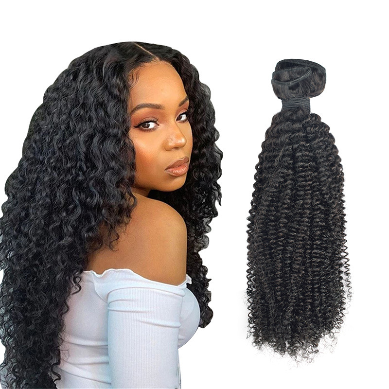 RXHAIR High Quality Cheap Afro Kinky Curly Virgin Hair Vendors Human Hair Bundles With Closure In Wholesale Price