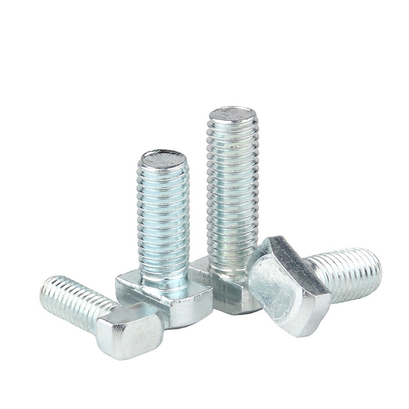 China Custom Made M5 M6 M8 stud 5000 stainless steel half threaded rod nickel plated t bolts and screws