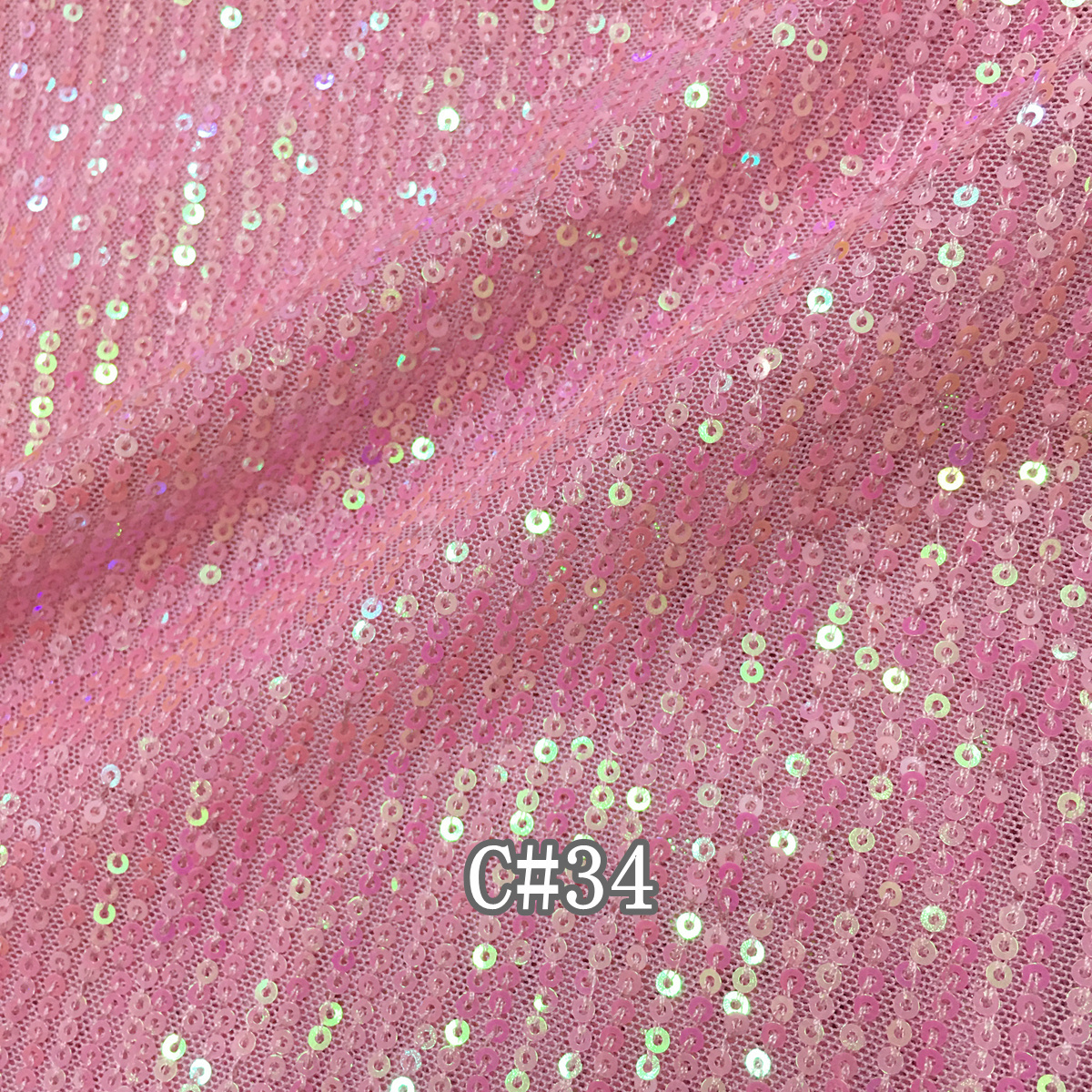 RXF0748 3mm sequins fabric mesh wedding dress tablecloth embroidery fabric