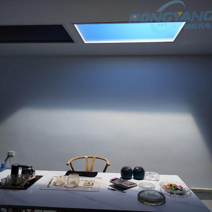 Tuya Artificial Skylight 90 Degree 2x4 Sun Smart Window Led Fake Faux Blue Sky Ceiling Panel Light