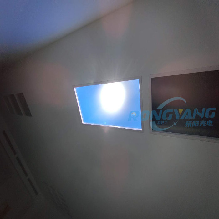 Recessed Smart Wifi Ceiling Blue Sky Led Fake Ceiling Circadian Artificial Skylight 90 Degree Panel Light