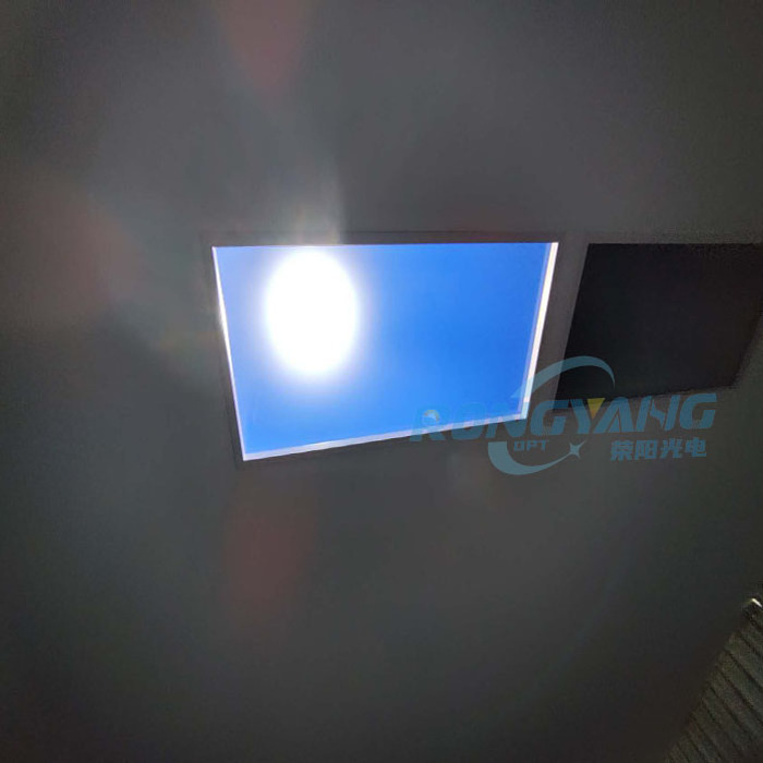 Recessed Smart Wifi Ceiling Blue Sky Led Fake Ceiling Circadian Artificial Skylight 90 Degree Panel Light