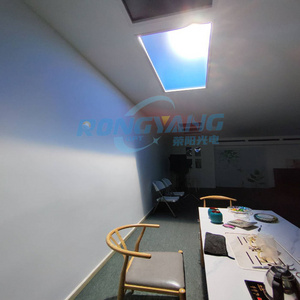 Recessed Smart Wifi Ceiling Blue Sky Led Fake Ceiling Circadian Artificial Skylight 90 Degree Panel Light